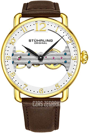 Stührling Original Legacy Srebrny/Skóra Ø42 mm 3914.3