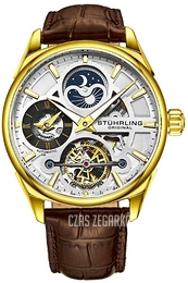 Stührling Original Legacy Srebrny/Skóra Ø42.5 mm 3918.3