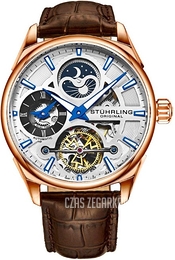 Stührling Original Legacy Srebrny/Skóra Ø42.5 mm 3918.4