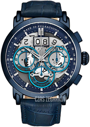 Stührling Original Monaco Niebieski/Skóra Ø47 mm 392.02