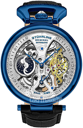 Stührling Original Legacy Srebrny/Skóra Ø46 mm 3920.3