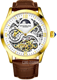 Stührling Original Legacy Srebrny/Skóra Ø44 mm 3921.3