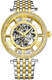 Stührling Original Delphi Szkieletowa tarczy/Stal w odcieniu złota Ø38 mm 3944.2