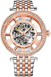 Stührling Original Delphi Szkieletowa tarczy/Stal w kolorze różowego złota Ø38 mm 3944.3