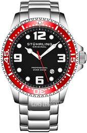 Stührling Original Regatta Champion Czarny/Stal Ø44 mm 395XL.02