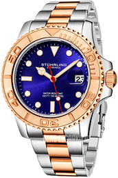 Stührling Original Oceana Niebieski/Stal w kolorze różowego złota Ø42 mm 3967.6