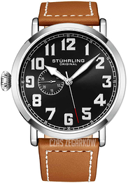 Stührling Original Aviator Czarny/Skóra Ø45 mm 4004.1