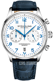Stührling Original Gr1-Q Biały/Skóra Ø42 mm 4012.1