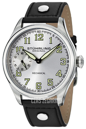Stührling Original Aviator Srebrny/Skóra Ø45 mm 457.33152