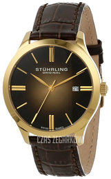 Stührling Original Zloty/Skóra Ø42 mm 490.3335K31