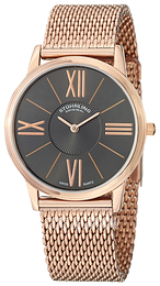 Stührling Original Classic Ascot Szary/Stal w kolorze różowego złota Ø38 mm 533M.334454