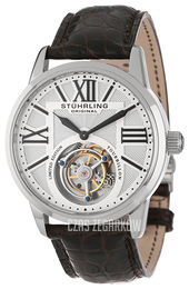 Stührling Original Srebrny/Skóra Ø42 mm 537.331XK2