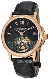 Stührling Original Tourbillon Czarny/Skóra Ø42 mm 541.334XK1