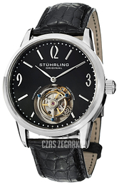 Stührling Original Tourbillon Czarny/Skóra Ø41 mm 542.331X1
