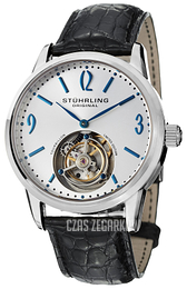 Stührling Original Tourbillon Srebrny/Skóra Ø41 mm 542.331X2