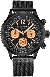 Stührling Original Monaco Czarny/Stal Ø42 mm 669M.05