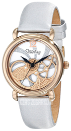 Stührling Original Srebrny/Skóra Ø34 mm 737.03