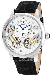 Stührling Original Legacy Srebrny/Skóra Ø45 mm 740.01