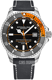 Stührling Original Depthmaster Heritage Czarny/Skóra Ø42 mm 883HL.02
