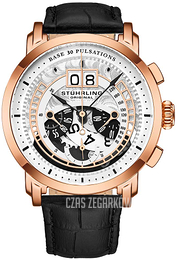 Stührling Original Monaco Srebrny/Skóra Ø44 mm 928.02