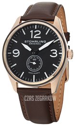 Stührling Original Aviator Czarny/Skóra Ø42 mm 931.03