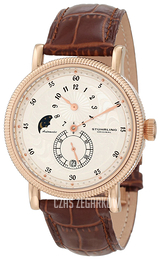 Stührling Original Srebrny/Skóra Ø44 mm 97.3345K2