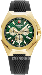 Swiss Alpine Military Typhoon Zielony/Guma Ø42 mm 7005.9814