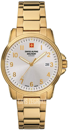 Swiss Alpine Military Classic Srebrny/Stal w odcieniu złota Ø40 mm 7011.1112