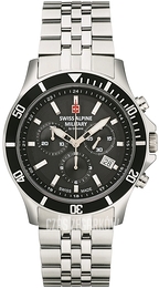 Swiss Alpine Military Alpine by Grovana Czarny/Stal Ø42 mm 7022.9137