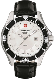 Swiss Alpine Military Nautilus Biały/Skóra Ø46 mm 7040.1532