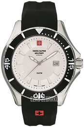 Swiss Alpine Military Nautilus Srebrny/Guma Ø44 mm 7040.1832