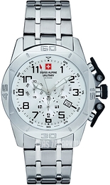 Swiss Alpine Military Alpine by Grovana Srebrny/Stal Ø45 mm 7063.9133