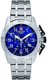 Swiss Alpine Military Tornado Chrono Niebieski/Stal Ø45 mm 7063.9135