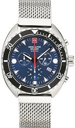 Swiss Alpine Military Alpine by Grovana Niebieski/Stal Ø44 mm 7066.9135