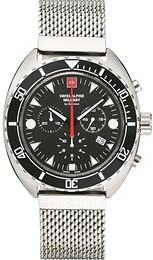 Swiss Alpine Military Alpine by Grovana Czarny/Stal Ø44 mm 7066.9137