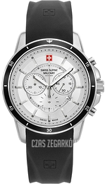 Swiss Alpine Military Douglas Srebrny/Guma Ø44 mm 7089.9832