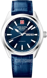 Swiss Alpine Military Alpine by Grovana Niebieski/Skóra Ø43 mm 7090.2535