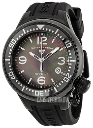 Swiss Legend Neptune Czarny/Guma Ø44 mm 11844-BB-01MOP