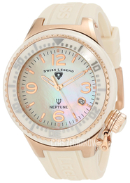 Swiss Legend Neptune Biały/Guma Ø44 mm 11844-BGWRA