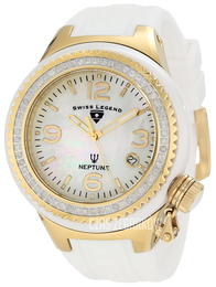 Swiss Legend Neptune Biały/Guma Ø44 mm 11844D-WWGA