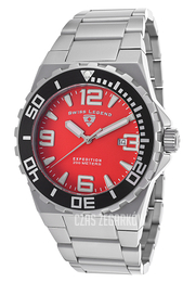 Swiss Legend Expedition Czerwony/Stal Ø46 mm SL-10008-55