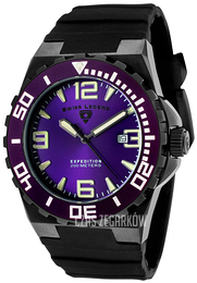 Swiss Legend Expedition Purpurowy/Guma Ø46 mm SL-10008-BB-011-PB