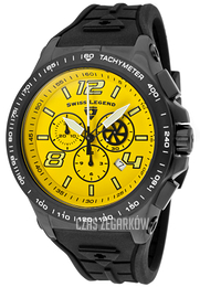 Swiss Legend Sprint Racer Żółty/Guma Ø46 mm SL-10040-BB-07