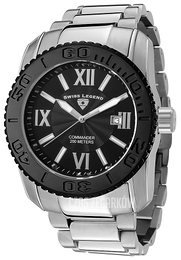 Swiss Legend Commander Czarny/Stal Ø46 mm SL-10059-11-BB