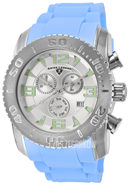 Swiss Legend Commander Srebrny/Guma Ø47 mm SL-10067-02S-BBLS