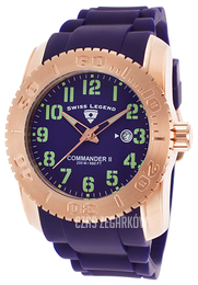 Swiss Legend Commander Purpurowy/Guma Ø47 mm SL-10068-RG-011