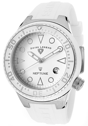 Swiss Legend Neptune Biały/Guma Ø44 mm SL-11044D-02-WHT