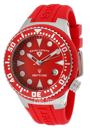 Swiss Legend Neptune Czerwony/Guma Ø44 mm SL-11044D-05