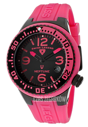 Swiss Legend Neptune Czarny/Guma Ø44 mm SL-11044P-BB-01-PKB