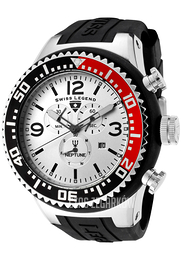 Swiss Legend Neptune Srebrny/Guma Ø52 mm SL-11812P-02S-RB